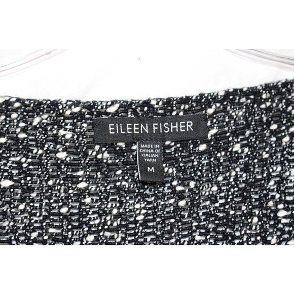 Eileen Fisher - Wrapped Cotton Nubble V-Neck Pullover - Med Oversized - Picture 4 of 9